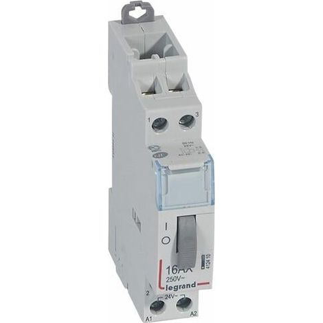 Télérupteur CX³ standard avec bornes à vis 2P 16A 250V contact 2F - tension commande 24V - 1 module - LEGRAND