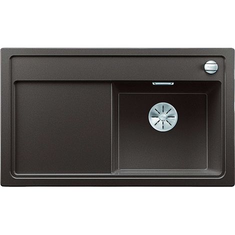 Blanco Zenar 45 - Silgranitspüle, 86x51 cm, mit Ablaufsystembedienung, Kaffee 523798