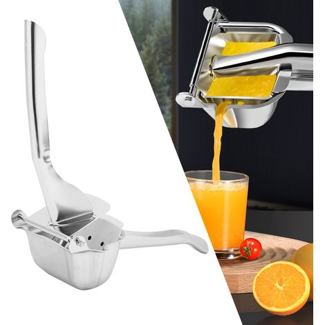 Presse-agrumes manuel en acier inoxydable 304 pour citrons et oranges, idéal pour la cuisine.