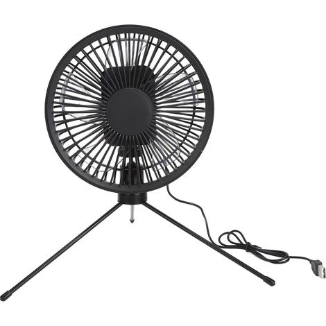 Ventilateur solaire de camping avec trépied, étanche IP67, réglable et portable, avec panneau solaire de 10 W pour le camping en plein air. (1/5)