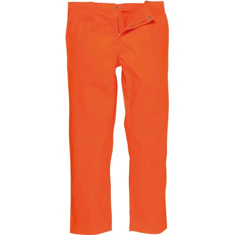 Pantalón de trabajo protección contra el calor Bizweld, Regular BZ30 S Naranja