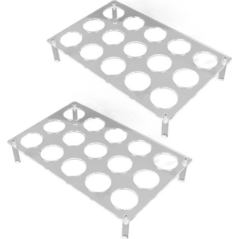 2 Sets mit je 15 flachen Kaffeekapselhaltern für die Arbeitsplatte, flacher Acryl-Kaffeekapselhalter, Kaffeekapsel-Aufbewahrungstablett YX037 (1/5)
