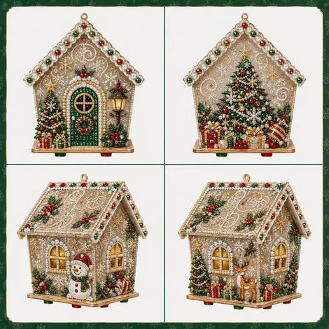 New Plymagic DIY Pearl Art Christmas Collection Set - Snow Tree - DIY Pearl Art -