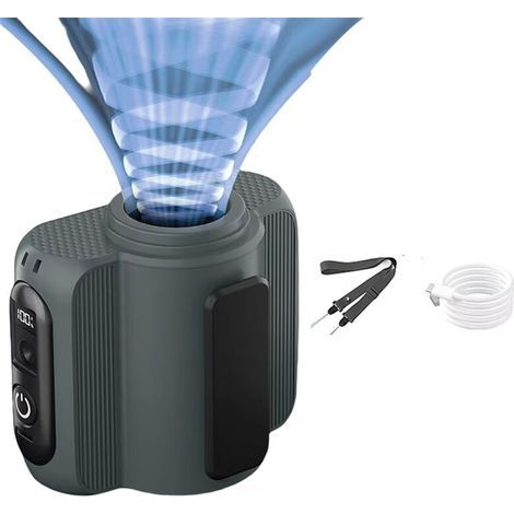 Ventilateur à Pince de Taille, Ventilateur Portable à Suspendre au Cou, Rechargeable, avec 100 Vitesses, pour Chantiers, Maison, Activités de (1/2)