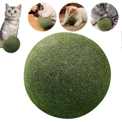10 cm große, natürliche Katzenminzebälle, gesunde, leckbare Katzenminzebälle für Zahngesundheit, Spielspaß und Kauvergnügen