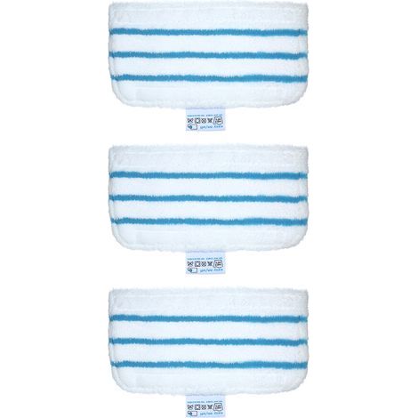 Lot de 3 lingettes de rechange pour balai vapeur Black + Decker FSM1610/FSM1630 - Accessoires de nettoyage lavables (1/5)