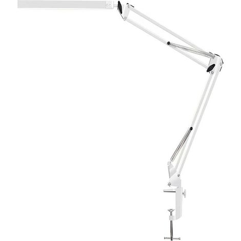 Lampe de Bureau LED, à intensité variable, 14W Lampe de Table Architecte Pliable avec Pince, 10 Niveaux de Luminosité X 3 Modes de Couleur，Protection des Yeux, pour la lecture, le travail，5V/2A CE Ada (1/5)