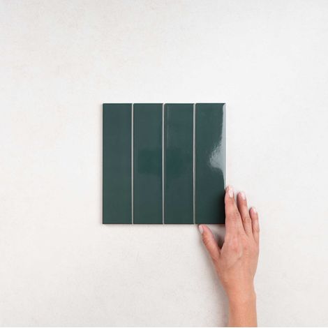 Faience Effet Zellige COSTA NOVA 5x20 cm Laurel Green Gloss (1/4)