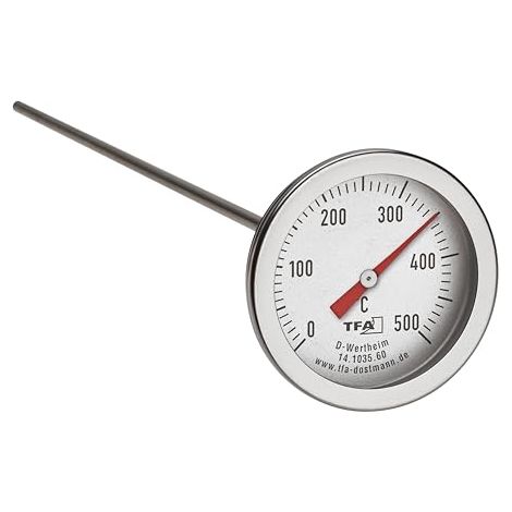 Termómetro horno tfa-dostmann 14.1035.60 acero 30 cm