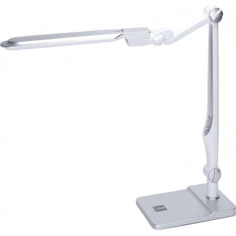 Lampe de Bureau LED Argentée 9W CCT 3000-6500K - Protection Oculaire Anti-Fatigue (1/3)