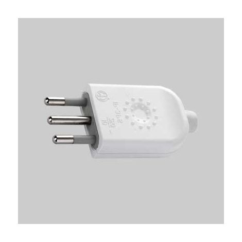 Spina mobile 10a 2p+7 - grigio