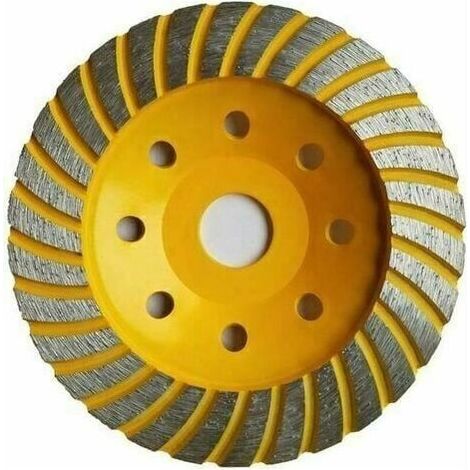 LaBlanc - Disque Diamant à Meuler poncer le Béton 125 x 22.23 x 7.5 mm assiette pour meuleuse pour Béton, Granit, Pierre et Maçonnerie brique surfaçage façonnage (1/5)