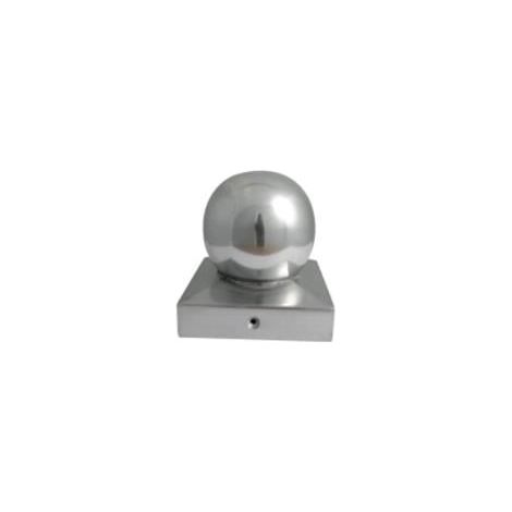 TrendLine Pfostenkappe Aluminium 90mm mit Kugel Pfostenabdeckung Zaunkappe