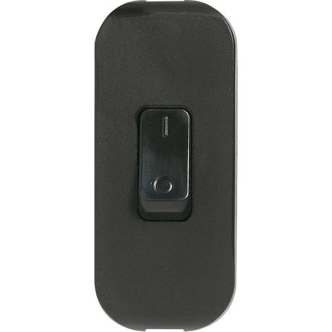 Legrand – Interrupteur à bascule noir – Installation facile avec serre-câbles à vis – Pour câbles 2x0,75mm² – Design minimaliste pour intérieur moderne (1/4)