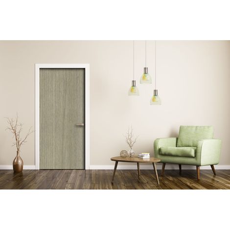 Sticker pour porte d'intérieur en PVC imitation bois – Auto-adhésif repositionnable – Résistant et facile à découper – Format adapté aux portes standards – CPM