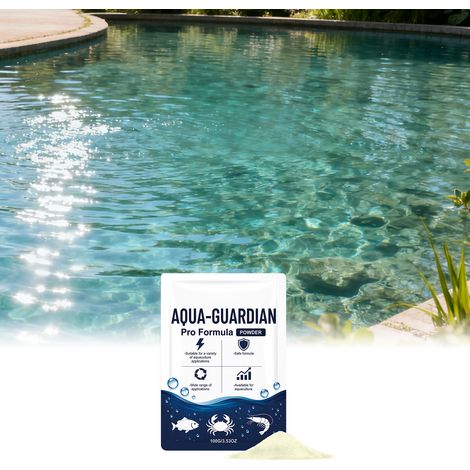 Poudre clarifiante pour l'entretien quotidien des aquariums, usage domestique - Nettoie et clarifie l'eau des aquariums - 100 g (1/5)