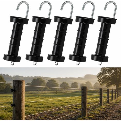 Lot de 5 poignées de clôture électrique (1/5)