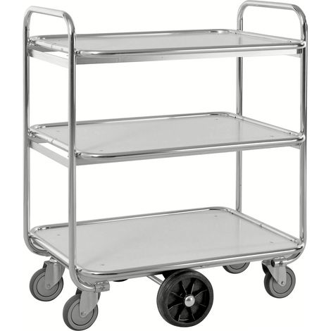 Carrello prendi ordini 3 ripiani, LxPxH (mm) 1300x630x1100 - Kongamek KM8500-3L