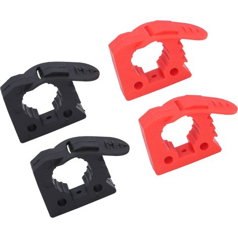 Kit de fixation à colliers en caoutchouc 4 pièces, support de pelle à démontage rapide pour véhicules tout-terrain, UTV, ATV et véhicules d'urgence (1/5)