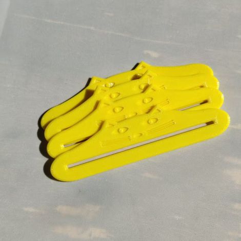 Lot de 4 presse-sachets pour nourriture pour chat —Outils distributeurs portables en forme de chat pour presser les sachets de pâtée