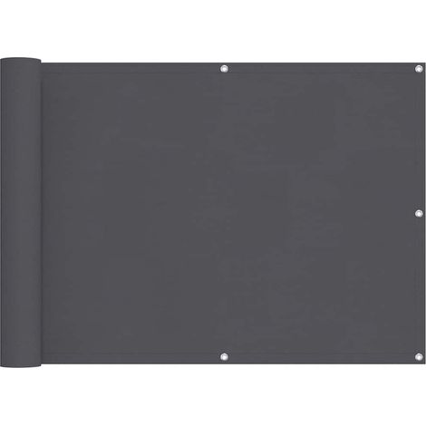 Maison Exclusive - Balkonsichtschutz Oxfordgewebe 75x600 cm Anthr