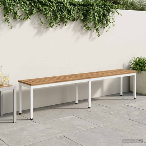 vidaXL Banco de jardín 201 x 35 x 45 cm Madera de Acacia Sólida (1/5)