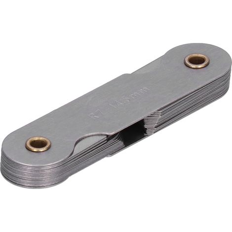 Jauge de filetage, métrique/impériale, gabarit de mesure de pas en acier inoxydable, R7-14,5 mm
