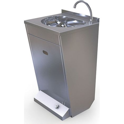 Lave-mains avec commande à pedal 500x450x850 mm - VIRTUS