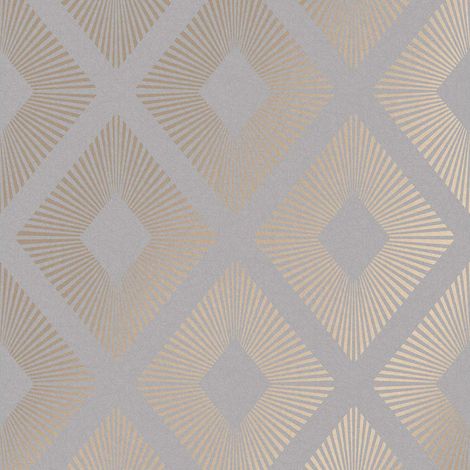 Next DECO Geometrisch Grau Vliestapete 10mx52cm (1/5)