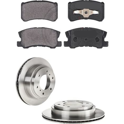 KIT FRENI POSTERIORI compatibile con MITSUBISHI PAJERO II (V3W) - DISCHI + PASTIGLIE OEM: P 54 031 / 17130 /SOSTITUZIONE DIRETTA/BASSA POLVERE/SILENZIOSO (1/5)