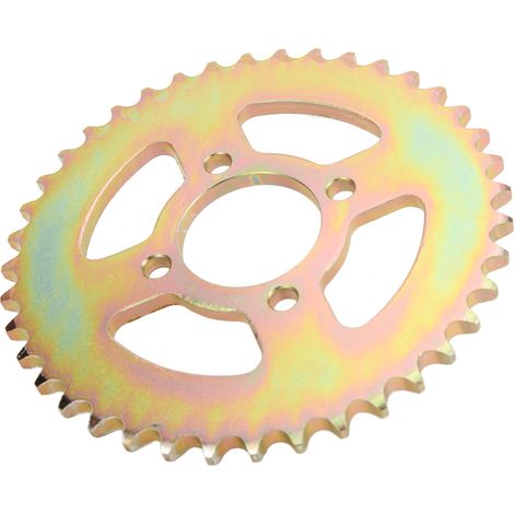 Pignon de chaîne 40 dents avant/arrière en acier au carbone, 4 trous, alésage 58 mm, pour chaîne 530 (quad, dirt bike, pit bike). (1/5)