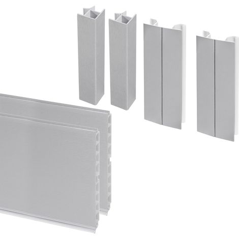 Emuca Plasline Küchenfußleisten-Kit anodisiert satinert 2,35m (1/5)
