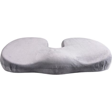 Grand coussin en mousse à mémoire de forme épais respirant en peluche pour chaise de bureau et longue assise (1/4)