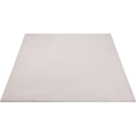 FLOORNOVO Hochflor Teppich Beige einfarbig - 200 x 140 cm - Besonders Weicher Teppich Wohnzimmer & Badezimmerteppich - Pflegeleicht - vielseitig einsetzbar im Innenbereich (1/2)