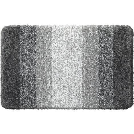 Alfombrilla de baño de microfibra suave y de pelo largo, 40 x 60 cm, antideslizante, superabsorbente, lavable a máquina, extrasuave y gruesa. (1/5)