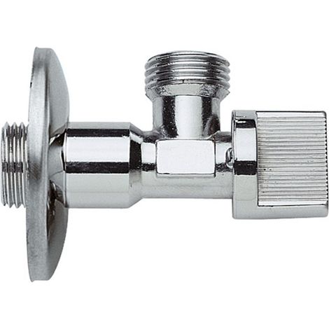 Rubinetto a sfera con guarnizione in ptfe e rosetta 1/2x1/2 (1/4)