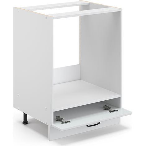 Mobile per forno da incasso Fame-Line, Bianco casa di campagna, 60 cm senza piano di lavoro, Vicco