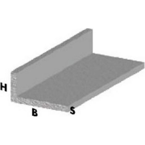 profilo angolare L cm 200 h cromato 20x10x1 mm profili alluminio asta