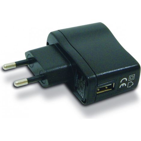 Chargeur secteur 1 USB-A 1 A - noir
