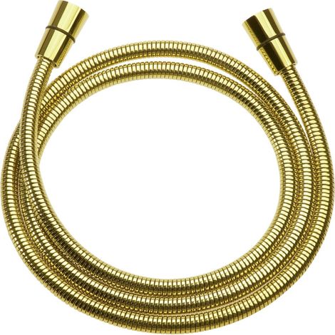 Tubo flessibile per doccia in acciaio colore oro 150 cm