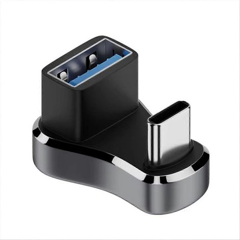 Adaptateur USB-C coudé à 180° pour tablettes et accessoires, compatible USB-C PD, CA 10G 36W (1/5)