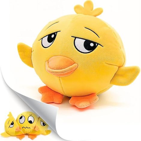 Jouet canard en peluche couineur, non rembourré, convient aux chiots et aux chiens de petite à grande taille, 1 pièce. (1/5)