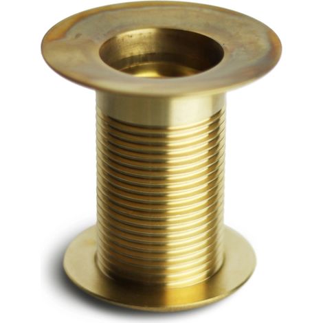 piletta di scarico 1" per fontana da giardino in ottone lucido - kam