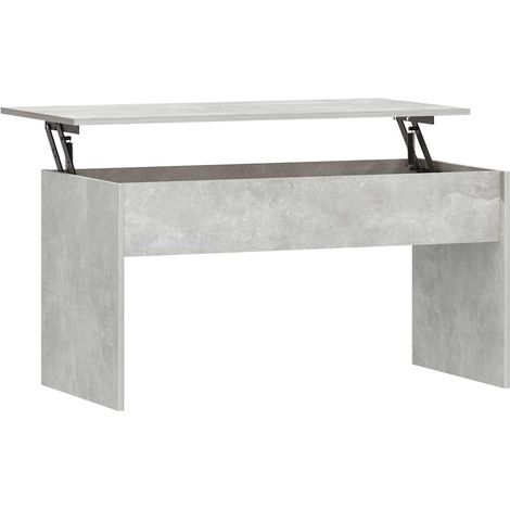 Maison Exclusive - Tavolino Grigio Cemento 102x50,5x52,5 cm in Legno Multistrato (1/5)