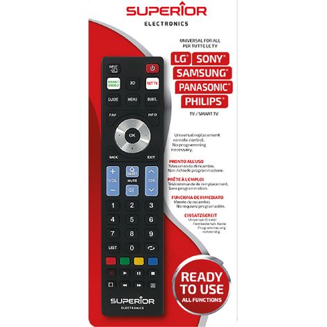 TELECOMANDO COMPATIBILE PER TV 'READY 5 SMART REPL tipo universale  - SUPERIOR