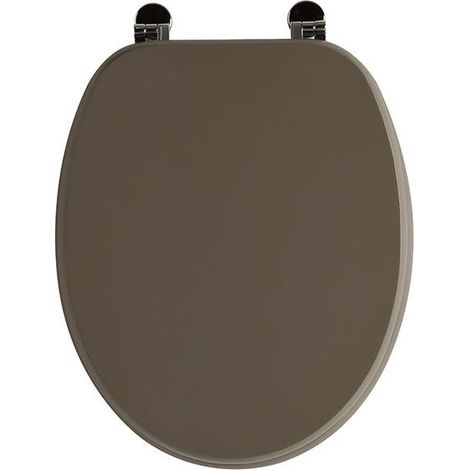 Braungrauer Wc Sitz Mit Metallscharnieren Aus Mdf
