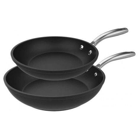 Set de poêles à frire 20-24 cm de aluminium forgé with 3,5 mm de base de induction et revêtement antiadhésif de durabilité maximale Whitford Eterna®, 100% sans de PFOA. (1/5)