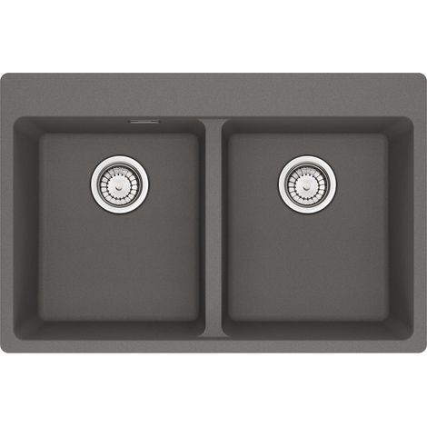 Franke MRG 620-34-34 FTL. Tipo di lavello: Lavello montato su piano, Forma del lavandino: Rettangolare, Materiale del lavandino: Fragranito. Larghezza: 760 mm, Profondità: 500 mm, Al... - 114.0661.692 (1/2)