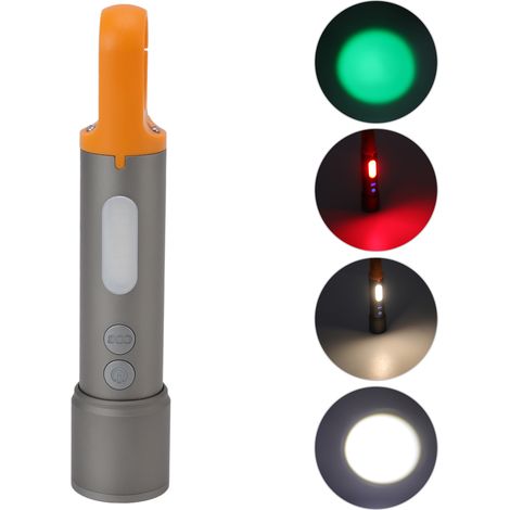 Wiederaufladbare LED-Taschenlampe mit Zoom und COB-Dimmer, hochintensive multifunktionale Arbeitsleuchte für den Außenbereich. (1/5)
