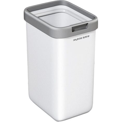 Joybos Cubo de basura con Soporte de pared abierto Blanco (1/5)